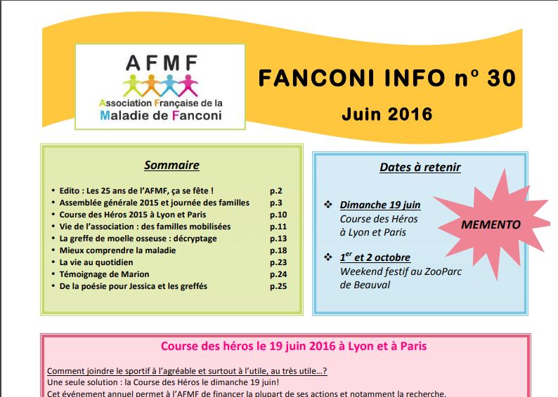 Image pour Fanconi info 30