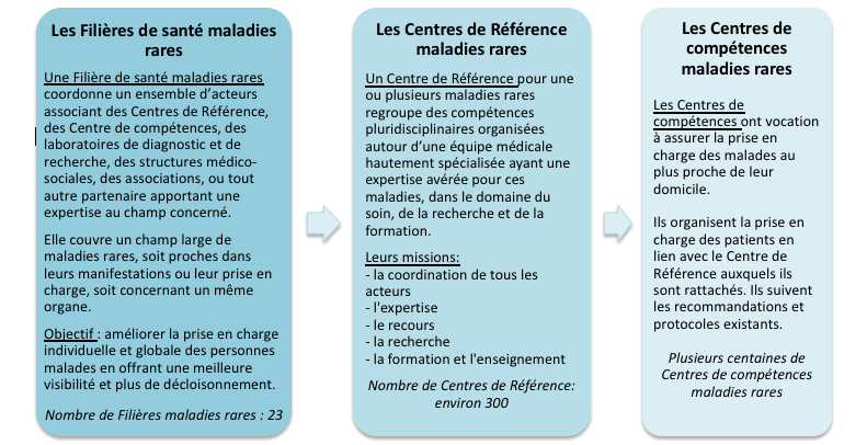 Organisation de soins en France pour les maladies rares